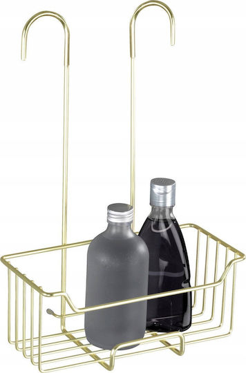 Wenko Milo Wall Mounted Bathroom Shelf Metallic Transparent