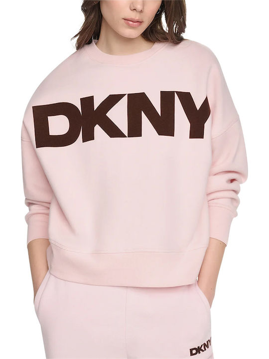 DKNY Φούτερ Blush Pink/espresso