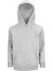 Damen Sweatshirt mit Kapuze Grau Melange