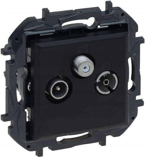 Legrand Niloe TV-Antennensteckdose Terminal in Schwarz Farbe 863579B