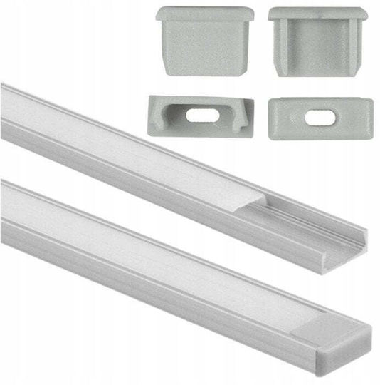 Eco Light Set 4 Pieces LED Strip Aluminum Profile 200cm