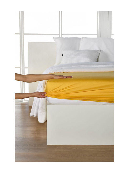 Living Home Finejersey Чаршаф Полудвойно с Елас...