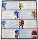 Gim Sonic Етикети за тетрадки 16бр