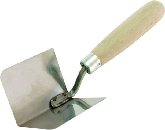 Mega Corner Spatula Internal Stainless Steel 60x80mm Wooden Handle 61760