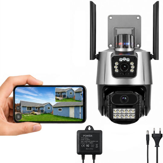 ZN1RCK3QWS2452 IP Cameră de Supraveghere Wi-Fi Full HD+ 6MP Rezistentă la Apă cu Comunicare Bidirecțională