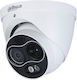 Dahua TPC-DF1241-TB2F2-DW-S8-V1 IP Термална Dual Камера за видеонаблюдение Full HD+ 4MP Водоустойчива с Двупосочна комуникация и Обектив 2mm