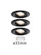 Paulmann Recessed Ceiling Spot with Built-in LED and Warm White Light Black