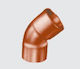 Conex Copper 45° Double Socket Elbow Fitting Series 5000 15mm 5041015000000