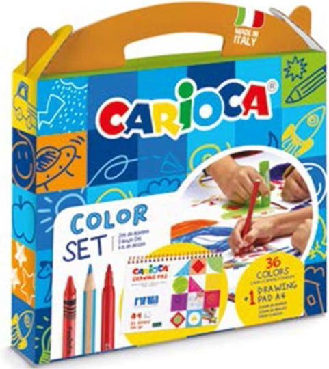 Carioca Set de colorat în valiză 37 buc