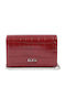 Damen Clutch Krokodilmuster Burgundisch