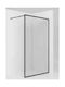Walk-in Μπανιέρας με Συρόμενη Πόρτα Clear Glass Black 5907805435110
