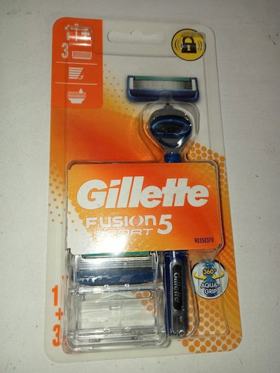 Gillette Бръсначка за Тяло с Резервни Глави с 5 Остриета за Чувствителна Кожа 3 Бр.