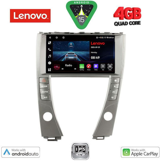 Lenovo Автомобилна Аудио Система за Lexus ES 2006-2013 (Bluetooth/USB/Вграден Wi-Fi/GPS/Apple CarPlay/Android Auto) с Touch Screen 9"