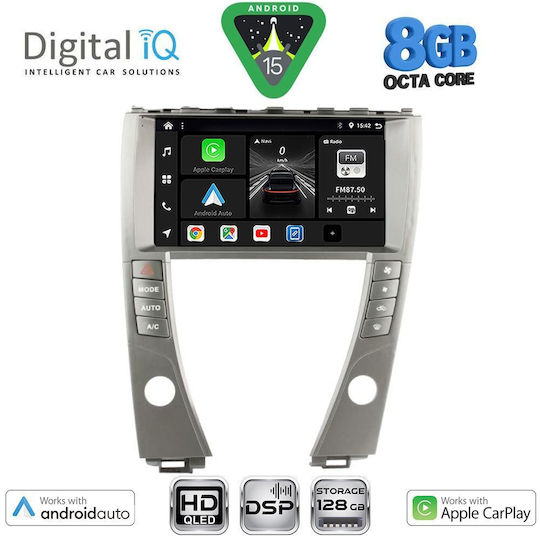 Digital IQ Автомобилна Аудио Система За Lexus ES 2006-2013 Bluetooth USB Вграден Wi-Fi GPS Apple CarPlay Android Auto С Touch Screen 9"