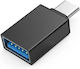 USB-C мъжки към USB-A женски OTG адаптер Type-C към стандартен USB 3.0 конвертор черен