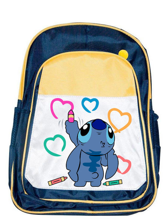 Детска Чанта Lilo & Stitch Тъмносиня 41x30x15см