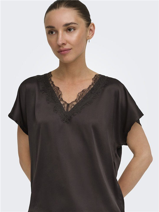 Jdy S S Γυναικείο Crop Top Σατέν με V Λαιμόκοψη...