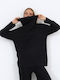 Women's Turtleneck Sweater Black