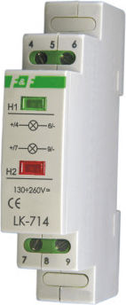 F&f Индикаторна Светлина За Захранване Lk-714 2xLED Червено Зелено 10/30V AC DC Lk-714 30÷130V