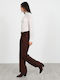 Women's Fabric Trousers Brown