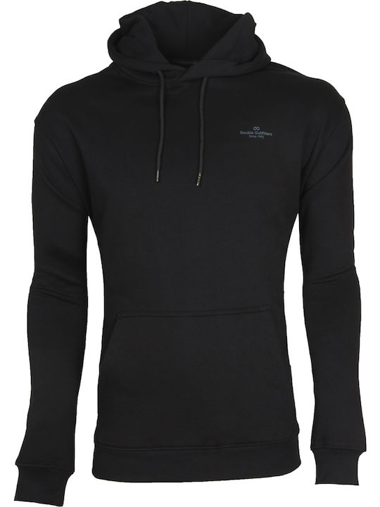 Double Double Herren Sweatshirt mit Kapuze Blau