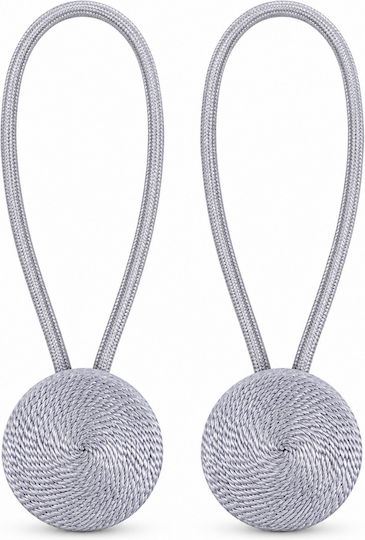 Krawatten-Rücken Magnetisch Silber 2 Stück