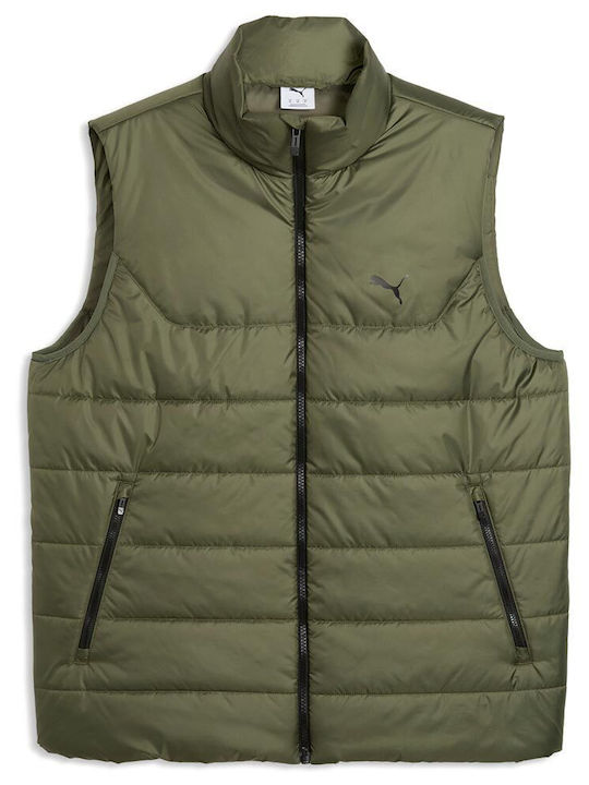 PUMA Essentials Αμάνικο Μπουφάν Puffer Χακί