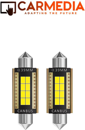 Carmedia Cmled Festoon 8smd 39mm Led Autolampen