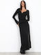 Summer Maxi Evening Dress Black