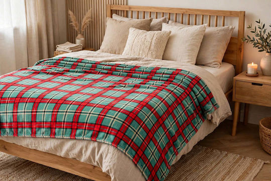 Velvet Single Blanket 160x220cm Coral