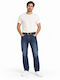 Men's Jeans Pants Regular Straight Fit Blue