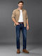Men's Jeans Pants Regular Straight Fit Blue