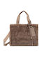 Fur Women's Tote Bag Brown