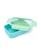 Melii Lunch Box Plastic Green With Compartments 1.25lt