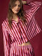 Admas Sommerliches Damen-Pyjama-Set Love Pink