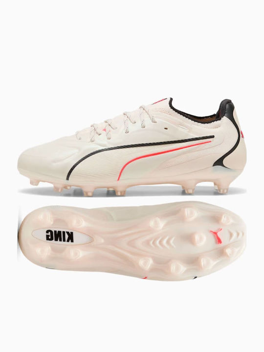 PUMA King 20 Ultimate FG/AG Fußballschuhe mit Stollen Weiß