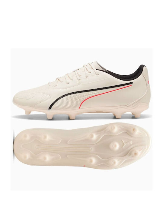 PUMA Play FG/AG Fußballschuhe mit Stollen Weiß