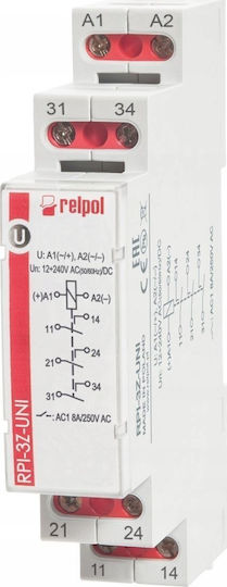 Relpol Релета На Релса 8A С Напрежение 250V