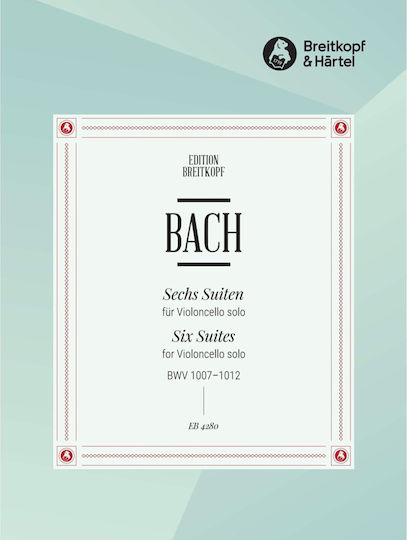 Breitkopf J.s Bach 6 Cello Suites Bwv 1007-1012