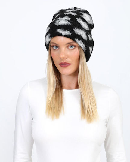 Beanie Unisex Strickmütze in Schwarz