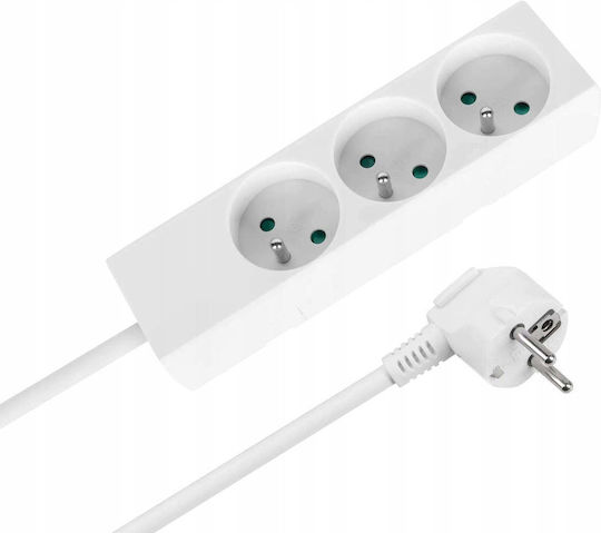 Rebel Power Strip 3 Sockets with Cable 2m France (Type E)