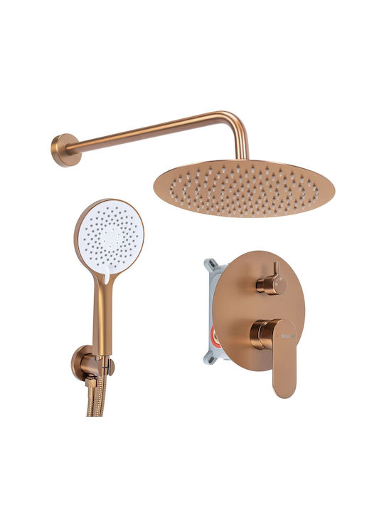 Rea Drop Built-in Mixer Phone & Shower Head Set...