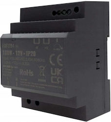 Eco Light DIN Rail Power Supply With 12V Output And 100W Power 8.33A