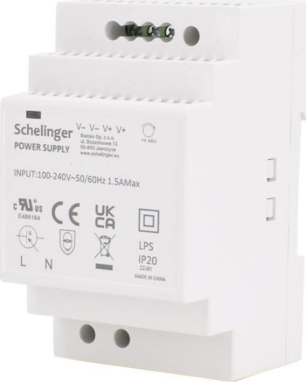 Bemko DIN Rail Power Supply With 24V Output And 60W Power 2.5A