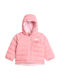 Reversible Perrito Wasserdichtes Kinder Sport Jacke Kurz Beidseitig mit Futter & Kapuze Rosa