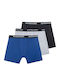 Ανδρικά Μποξεράκια Grey/navy 3Pack