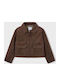 Kinder-Strickjacke Braun