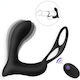 Silicone Prostate Vibrator Penis Ring Black