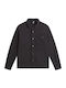Herren Fleecejacke mit Buttons Schwarze