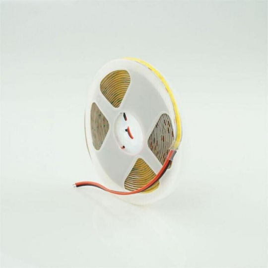 Eco Light LED лента 12V Неутрално бяла светлина 5m Тип COB с Захранване